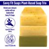 Savvy Fit Soaps Handmade Natural Soap Bar - Sensitive Skin Bars. FOREVER Bar, BOOTEA Bar, CROSS Bar Soap Bars - Plant-Based - Both Body & Face - Cruelty Free Gift for All (Pack of 3) 4.5 oz/Bar view 2