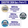 Savvy Fit Soaps Handmade Natural Soap Bar - Sensitive Skin Bars. FOREVER Bar, BOOTEA Bar, CROSS Bar Soap Bars - Plant-Based - Both Body & Face - Cruelty Free Gift for All (Pack of 3) 4.5 oz/Bar view 3