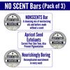 Savvy Fit Soaps Handmade Natural Soap Bar - NONSCENTS BARS Soap Bars - These Plant-Based Vegan Soap Bars Are For Both Body & Face - Cruelty-Free Gift for All (Pack of 3) 4.5 oz/Bar view 3