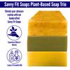 Savvy Fit Soaps Handmade Natural Soap Bar - KIDS FAVORITES - ZEST EVER Bar, CAM Bar, BOOTEA Bar Soap Bars - Plant-Based - Both Body & Face - Cruelty-Free Gift for All (Pack of 3) 4.5 oz/Bar view 2