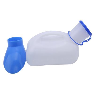 1000ml Female Urinal Spill Proof,Unisex Bed Pan with Screw on Lid, Portable Urinals for Man Women,Sturdy Urination Device Urine Collection Containersfor Car Travel, Road Trip Essentials