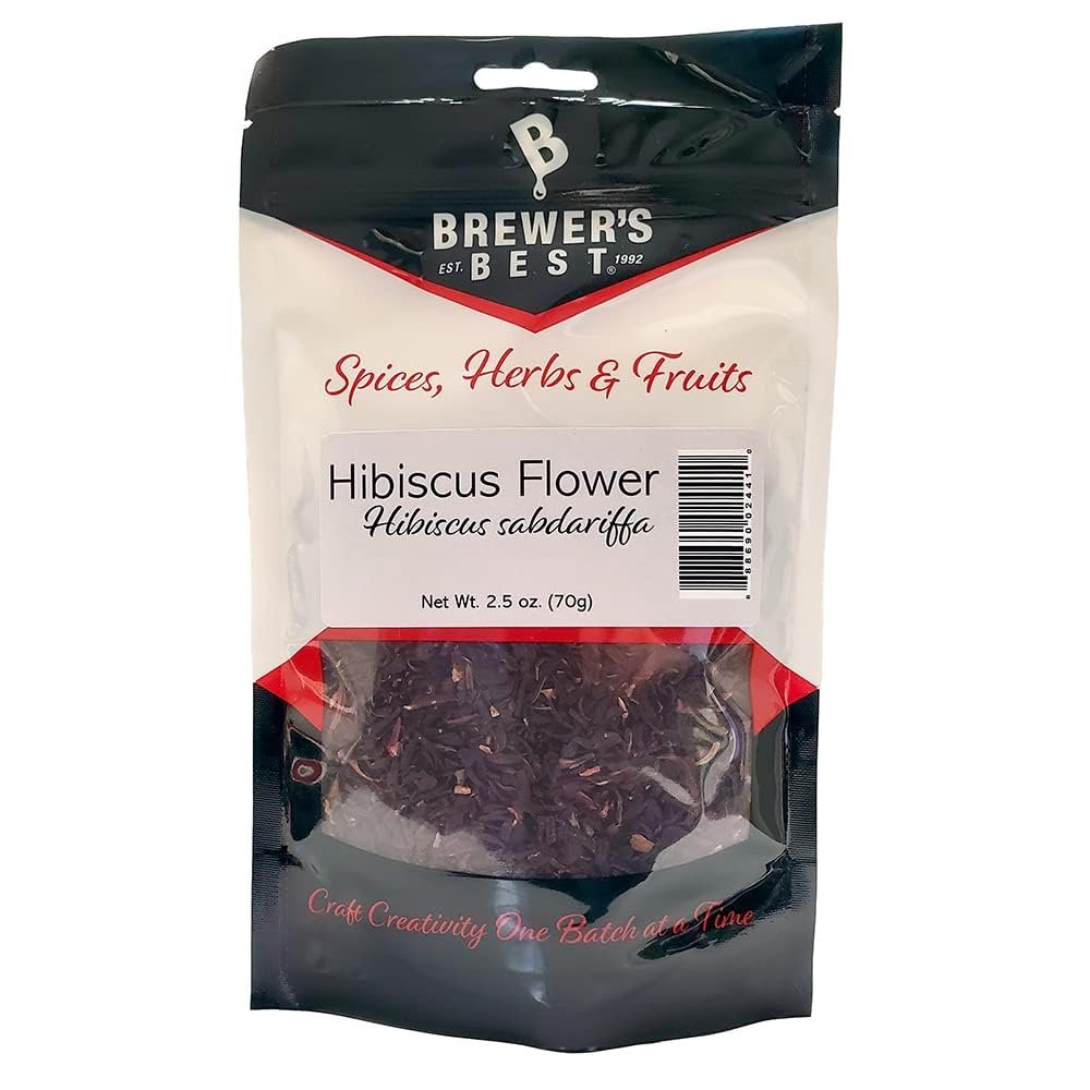 HIBISCUS FLOWER PETALS 2.5oz Wildcrafted Herb Hibiscus sabdariffa for Home Brewing