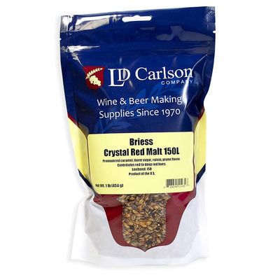 Briess CRYSTAL RED MALT 1LB 150L Drum Roasted Caramel Malt