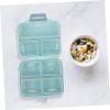1pcs Portable Compartment Leakproof Vitamin Organizer Mini Medicine Case for Travel Daily Use and Vitamin Storage Lightweight Plastic Pill Dispenser view 2