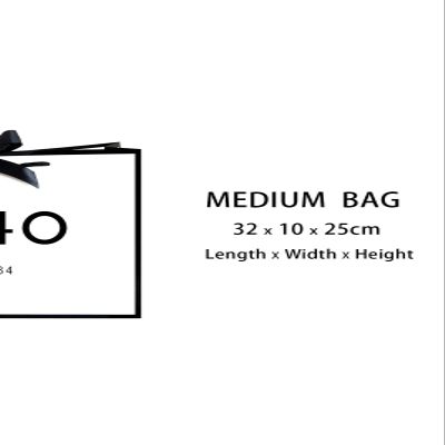 ANFENG 40th Birthday Keepsake Gift Vintage Bag for Women 1984 Mom Anniversary Novelty 40 Year Old Party Paper Bags Shopping Idea (Medium Size)