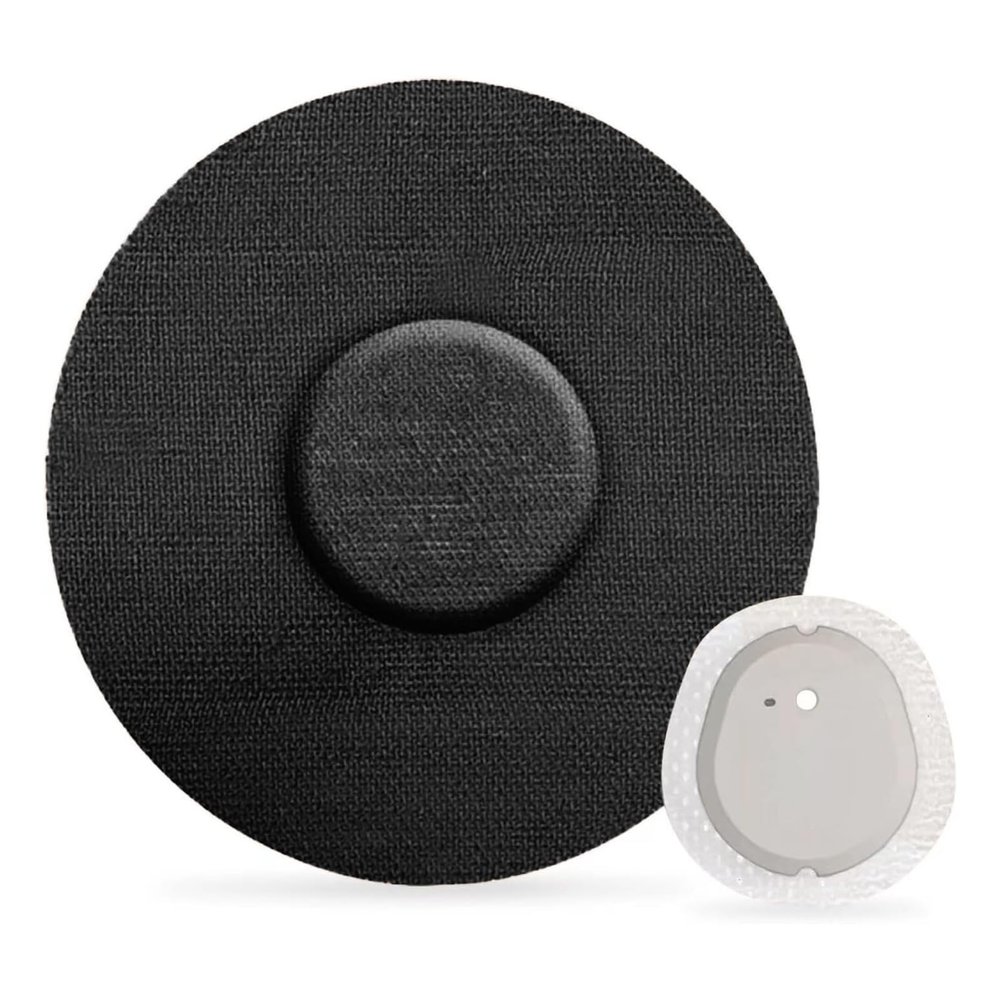 20 Pack Adhesive Patches for G7, Waterproof Flexible & Breathable Full Covers,Latex-Free Overlay Patch for G7 Sensor,Cotton Tape for 10+Days Long Stay Hypoallergenic Medical Glue (Black)