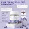 2 Pack Potassium Magnesium Gummies, Sugar-Free Potassium Gummies with Magnesium Glycinate 500mg Chewable Potassium Magnesium Supplements with Calcium, Zinc & Vitamins to Support Leg Muscle Relaxation view 2