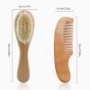 Caps Brush Round Hair Brush Comb Set Travel Hair Styling Comb For Baby Toddler Head Massage Bath Brush Baby Hair Brush Baby Hair Brush Set For Newborns Baby Hair Brush Soft Baby Hair view 3