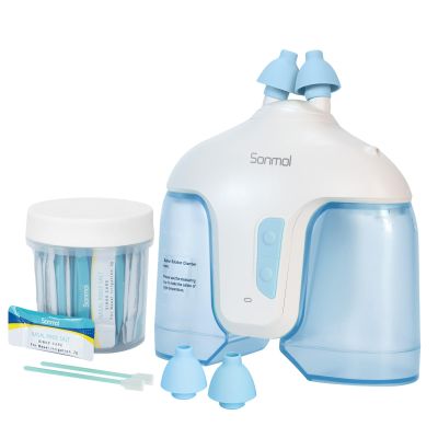 Sonmol Nasal Irrigation System with 50 Salt Packets (Blue), Sinus Rinse Machine, Nose Cleaner for Sinus Adult, Nose Washer Nasal Rinsing Sinus Relief Machine