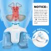 Sonmol Nasal Irrigation System with 50 Salt Packets (Blue), Sinus Rinse Machine, Nose Cleaner for Sinus Adult, Nose Washer Nasal Rinsing Sinus Relief Machine view 3