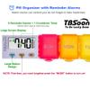 [4 in 1] 7 Day Medicine Pill Organizer+5 Reminder Alarms+Timer+Clock,Large Compartment,Loud Sound,Large Screen,Moisture-Proof,Dust-Proof,Travel Weekly/Daily Pill Box/Organizer/Case/Container/Dispenser view 3