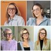 AMOMOMA 3 Pack Retro Oversized Aviator Reading Glasses for Women Men,Classic Large Reader Blue Light Computer Frame AM6111 C1+C5+C7 1.75 view 2
