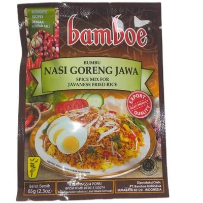 Bamboe Bumbu Nasi Goreng Jawa Javanese Fried Rice Spice Mix, 65 Gram (Pack of 9)