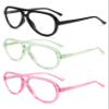 AMOMOMA 3 Pack Retro Oversized Aviator Reading Glasses for Women Men,Classic Large Reader Blue Light Computer Frame AM6111 C1+C5+C7 1.00 view 3