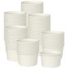 Axe Sickle 50 Pcs 9 Ounce Paper Ice Cream Cups Disposable Dessert Bowls for Hot or Cold Food, Sundae, Frozen Yogurt, Soup, White view 1
