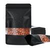 100 Pack Smell Proof Bags, Resealable Food Storage Bags with Clear Window, Stand Up Smell Proof Mylar Bags Self Seal Foil Pouches for Food Storage Packaging (Black, 8 x 12 Inch) view 1