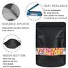 100 Pack Smell Proof Bags, Resealable Food Storage Bags with Clear Window, Stand Up Smell Proof Mylar Bags Self Seal Foil Pouches for Food Storage Packaging (Black, 8 x 12 Inch) view 4