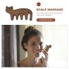 Healifty 1pc Green Sandalwood Head Massage Comb Ergonomic Handheld Acupoint Massager for Scalp Relaxation Blood Circulation for Home Use Promotes Mood Enhancement view 4