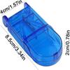 1Pc Blue Pill Cutter,Pill Cutter and Splitter with Dispenser,Splitter with Dispenser, Cuts Pills, Vitamins, Tablets, Cutting Small or Large Pills Daily Medicine Organizer, Medication Aids view 2