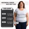 Lixinsunbu Broken Rib Brace Cracked Abdominal Binder Back Belt Chest Compression Wrap Support Costochondritis for Bruised, Fractured or Dislocated Ribs Protection Plus Size view 3