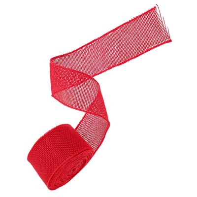 EXCEART 1roll Xmas Party Decorative Ribbon Faux Wire Edge for Christmas Crafts Wrapping and Festival Decorations Multi-use Easy to Cut Fade Resistant Yards Per