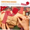 EXCEART 1roll Xmas Party Decorative Ribbon Faux Wire Edge for Christmas Crafts Wrapping and Festival Decorations Multi-use Easy to Cut Fade Resistant Yards Per view 4