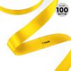 Quhora 1" x 100 Yards Satin Ribbon - Yellow Silk Ribbon with Spool - Ideal for Gift Wrapping, Floral Bouquets, Crafts, Wedding Party Decorations, Christmas and Sewing Projects view 2