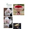 20 Pcs Black border Flower Wrapping Paper,Waterproof Flower Bouquet Wrapping 23x23Inch,KoreanFlorist Supplies,for DIY Crafts,Floral Wrapping Paper,Wrapping Paper for Valentine's Day (White) view 4