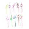 KALLORY 60 Pack Pvc Drinking Straws Party Supplies Decorative Straws for Events Holidays view 2