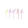 KALLORY 60 Pack Pvc Drinking Straws Party Supplies Decorative Straws for Events Holidays view 3