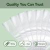 Seal Fresh Cone Cellophane Bags with Twist Ties  7 x 15 Inch (200 Pack)  Clear Cone-Shaped Treat Bags for Candy, Snacks, Party Favors, Popcorn, Gifts view 3