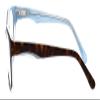 Calabria Splash 61 Oval Reading Glasses +4.50 Blue Tortoise Havana Women view 3