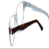 Calabria Splash 61 Oval Reading Glasses +4.50 Blue Tortoise Havana Women view 4