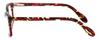 Calabria Splash 63 Oval Blue Light Blocking Reading Glasses +1.75 Tortoise Havana Red Women view 3