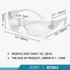 ATERET Earplugs 300 Pairs & 24 Pairs of Safety Glasses I 32db Noise Cancelling Soft Disposable Ear Plugs I Safety Hearing & Eye Protection for Hunting Shooting Range Work Construction view 3
