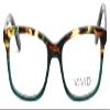 Calabria Splash 63 Oval Reading Glasses +0.75 Blue Tortoise Havana Fade Women view 2
