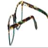 Calabria Splash 63 Oval Blue Light Blocking Reading Glasses +0.00 Blue Tortoise Havana Fade Women view 4