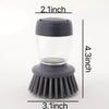 Dishwashing Brush with Soap Dispenser. Multi Functional Press Type Dishwashing Brush.for Dishwashers and Pans.Kitchen Detergent Dishwashing Brush.Very Durable. view 2