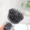 Dishwashing Brush with Soap Dispenser. Multi Functional Press Type Dishwashing Brush.for Dishwashers and Pans.Kitchen Detergent Dishwashing Brush.Very Durable. view 4