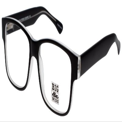 Calabria Tall&Wide 1 Square Reading Glasses +1.50 Matte Black Crystal Men