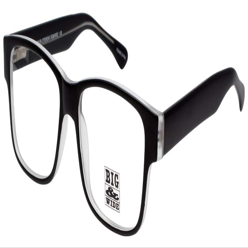 Calabria Tall&Wide 1 Square Reading Glasses +1.50 Matte Black Crystal Men