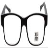 Calabria Tall&Wide 1 Square Reading Glasses +1.50 Matte Black Crystal Men view 2