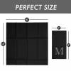 50-Pack Monogrammed Napkins Black With Pocket For Flatware, 16" x 16" Silver Foil Letter X Disposable Linen-Feel Napkins, Prefolded Silverware Pocket Napkins For wedding, Party Or Baby Shower view 3