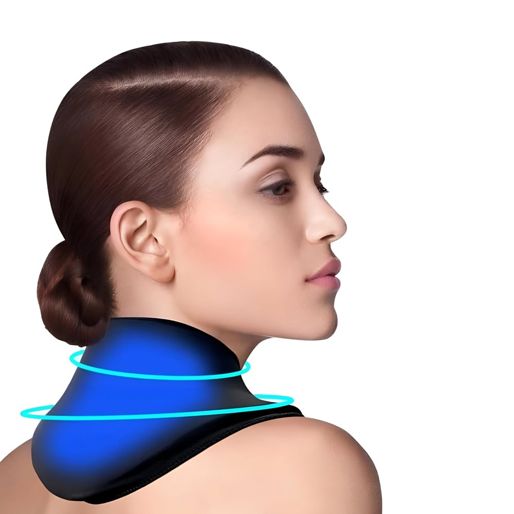 Heated Neck Wrap for Pain Relief  Microwavable Neck Heating Pad for Cervical Pain, Hot & Cold Therapy Neck Pillow, Microwave Heat Pack for Sore Muscles & Stiff Neck