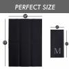 50-Pack Linen-Feel Mongrammed Napkins Black Paper, 12" x 17" Silver Foil Letter A Napkins Disposale, Initial Guest Towels For Wedding, Bathroom, Party, Baby Shower, Or Event view 3