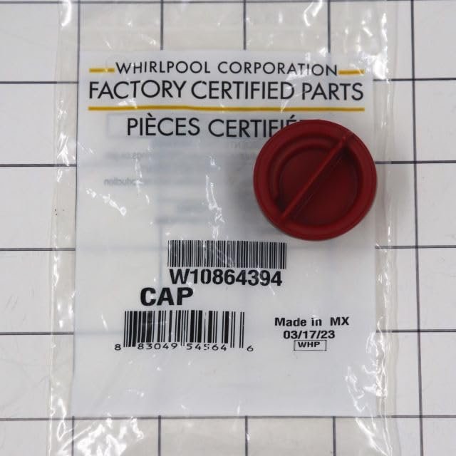 W10864394 OEM Dishwasher Rinse-Aid Dispenser Cap
