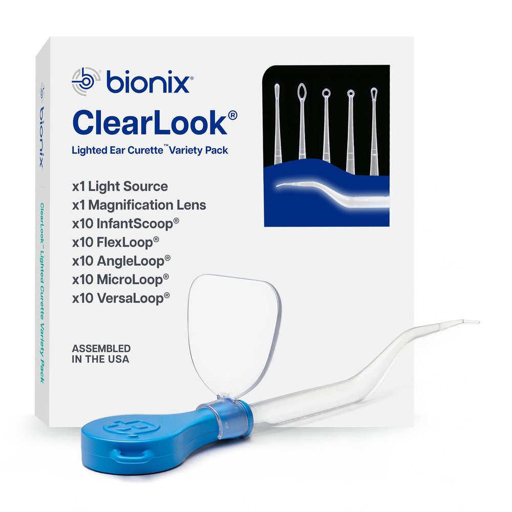Bionix - ClearLook Lighted Ear Curette Variety Pack, Convenient & Easy-to-Use, Single-Use (50 Count)