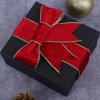 10 Yards Velvet Wired Ribbon 2.5 Inch Metallic Crushed Velvet Christmas Ribbon for Wrapping Christmas Tree DIY Crafts, Wreath Decoration, Bow Making (Red) view 4