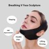 2pcs Snore Stopper Belt Anti Snoring Chin Strap Sleep Jaw Anti Snoring Chin Strap for Mouth Breather Snore Stopper Stop Snoring Device Snoring Solution Sleep Device for Men And Women,Black view 3