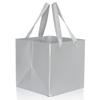 IN-JOOYAA Silver Square Gift Bags Large Paper Bags Party Favor Bag with Rope Handle 10 Pcs (10 x 10 x 10 in, Silver) view 1